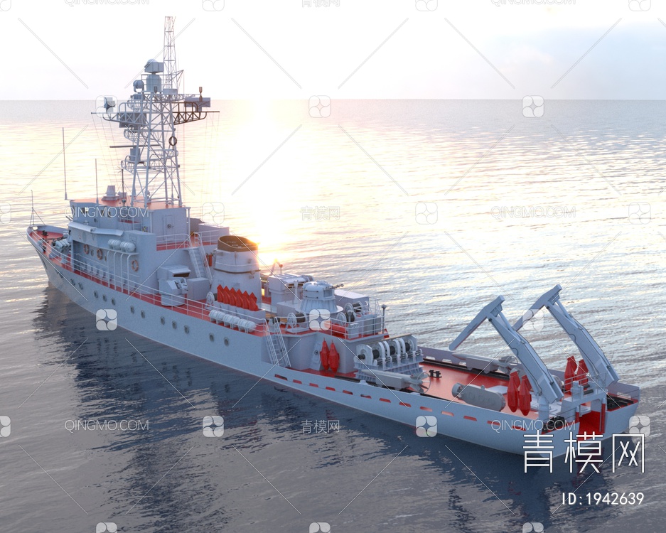 海军扫雷舰3D模型下载【ID:1942639】