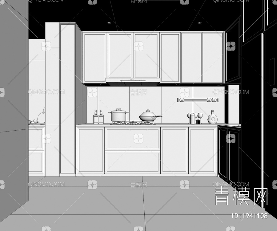 家居厨房3D模型下载【ID:1941108】