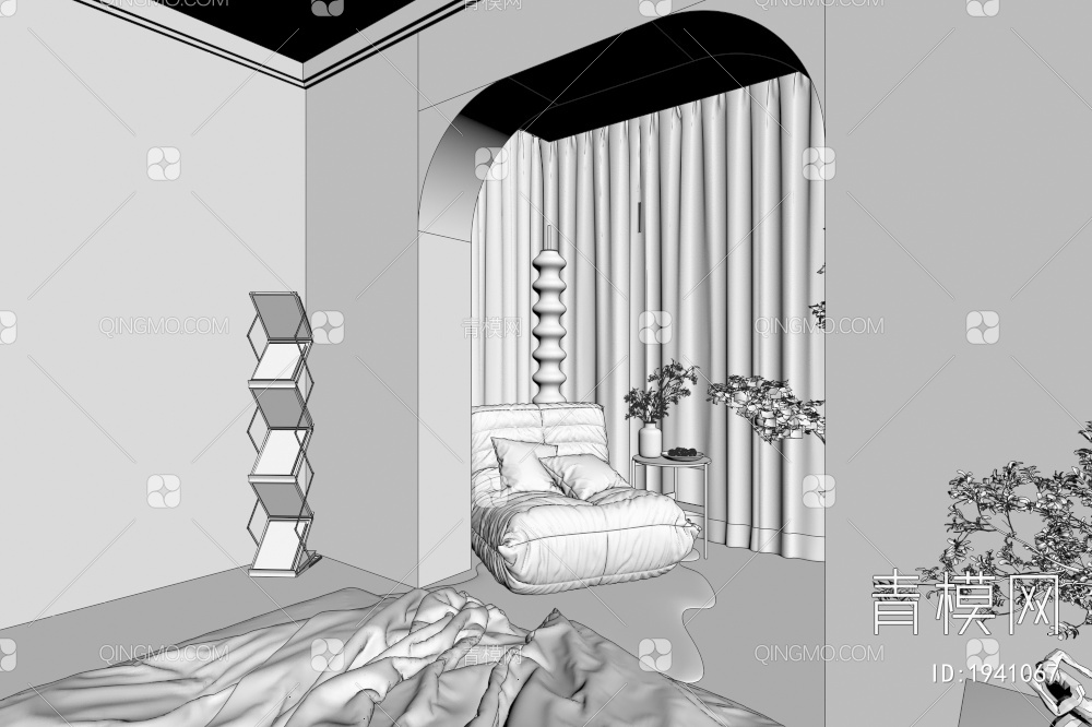 懒人沙发3D模型下载【ID:1941067】