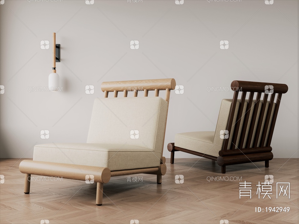 沙发椅SU模型下载【ID:1942949】