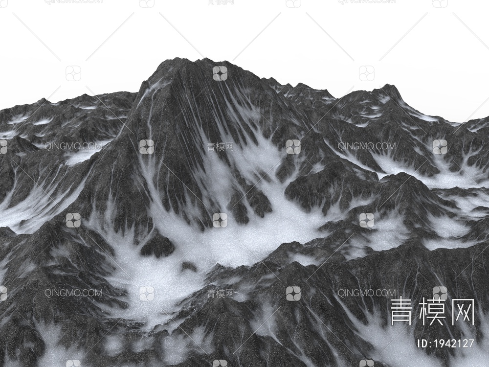 户外景观 雪山3D模型下载【ID:1942127】