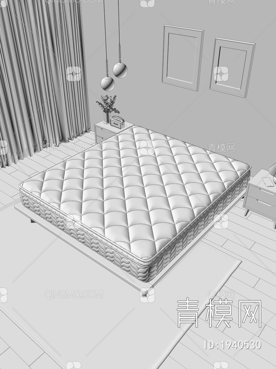 床垫，床垫，床垫，五金3D模型下载【ID:1940530】