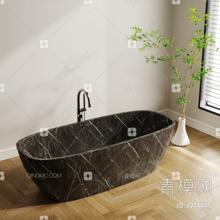 浴缸 浴盆3D模型下载【ID:1944941】