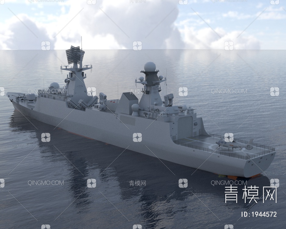 中国海军驱逐舰3D模型下载【ID:1944572】