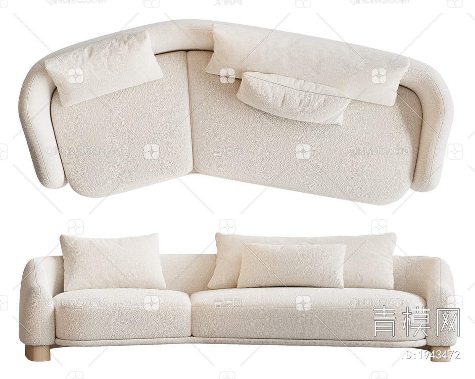 HESSENTIA三人沙发3D模型下载【ID:1943472】