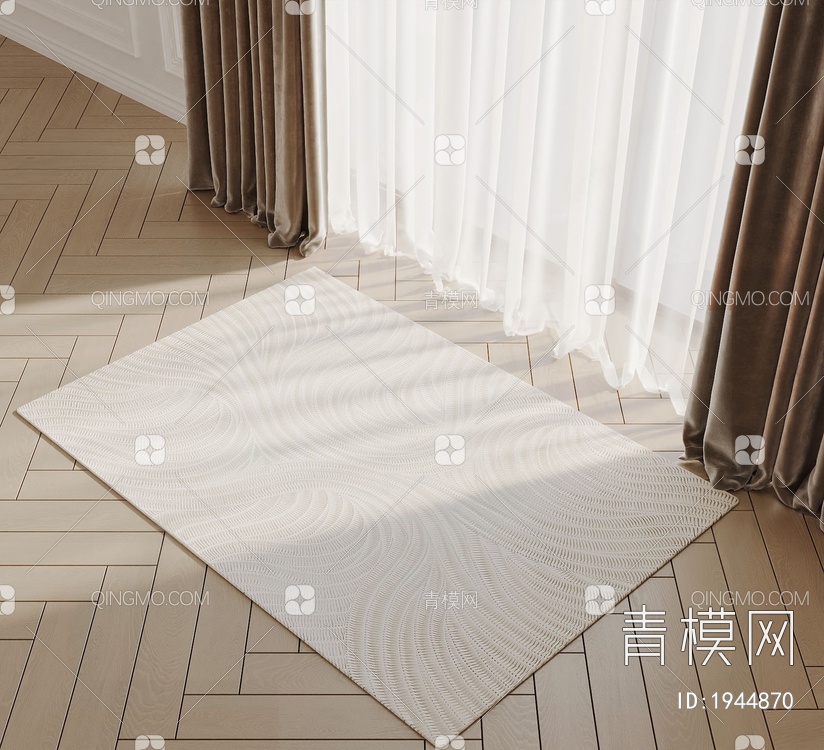 方毯 地毯3D模型下载【ID:1944870】