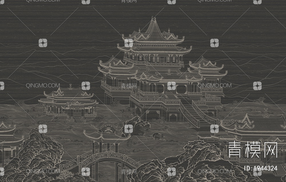中式壁纸贴图下载【ID:1944324】