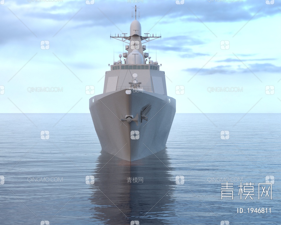 PLA海军DDG230中国海军驱逐舰091D级3D模型下载【ID:1946811】