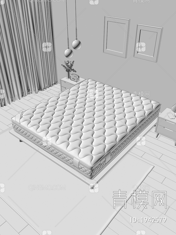 床垫3D模型下载【ID:1942579】