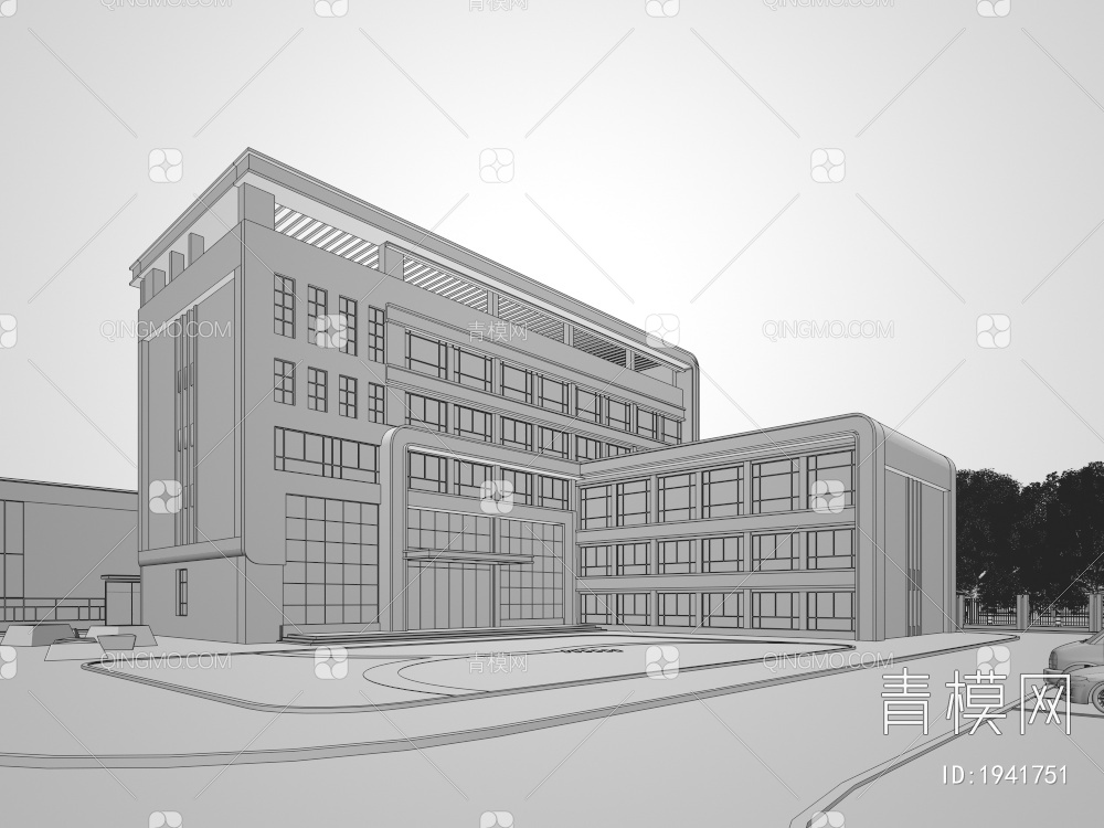 多层办公楼3D模型下载【ID:1941751】
