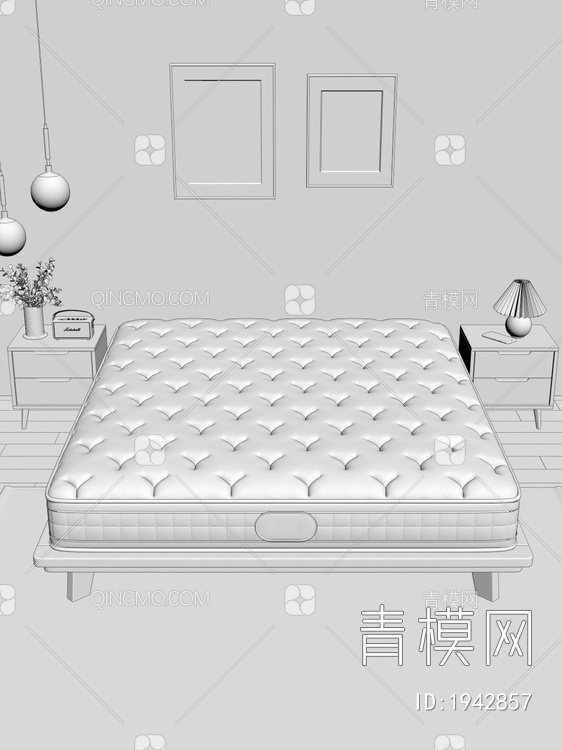 床垫3D模型下载【ID:1942857】