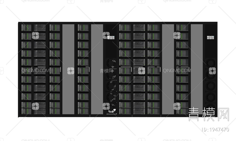 机房设备SU模型下载【ID:1947470】