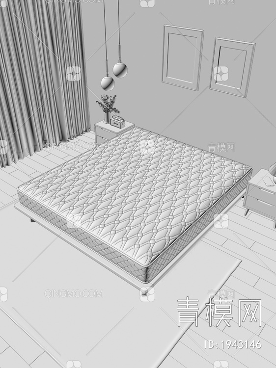 床垫3D模型下载【ID:1943146】