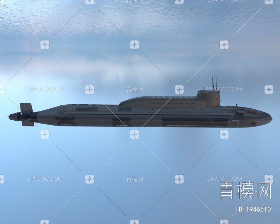 中国海军核攻击潜艇3D模型下载【ID:1946510】