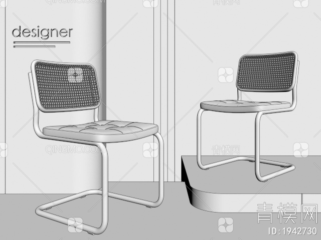 餐椅3D模型下载【ID:1942730】
