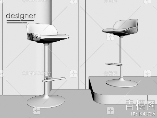 吧椅3D模型下载【ID:1942726】