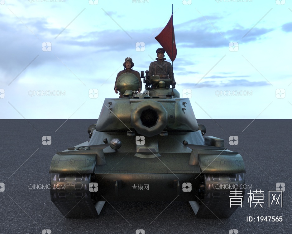 中国PVAIS2重型坦克朝鲜战争套装3D模型下载【ID:1947565】