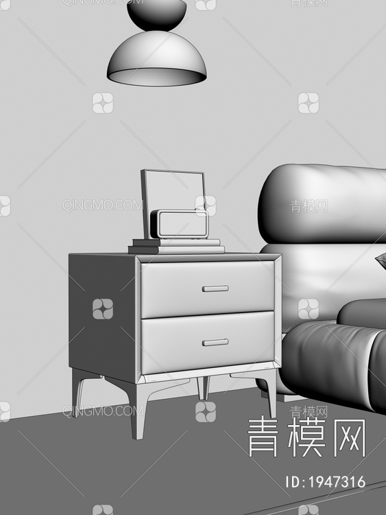床头柜3D模型下载【ID:1947316】