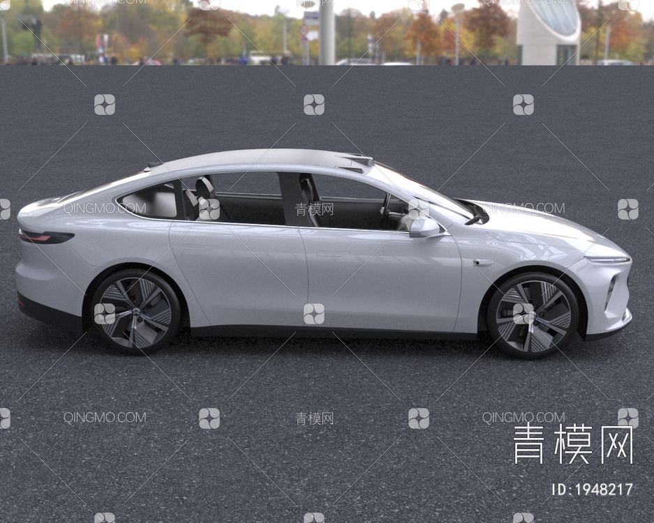 2023款NIO蔚来ET7新能源汽车3D模型下载【ID:1948217】