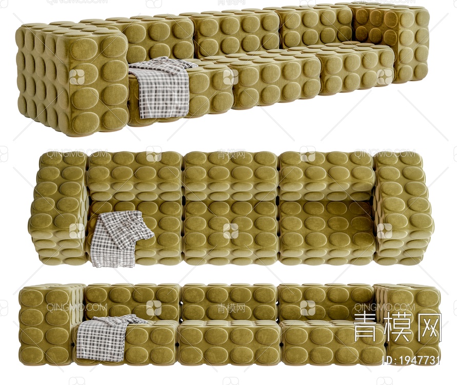 沙发3D模型下载【ID:1947731】