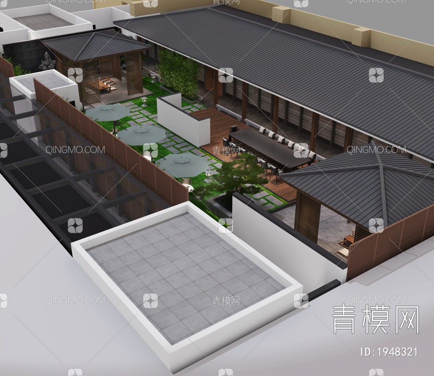 庭院3D模型下载【ID:1948321】