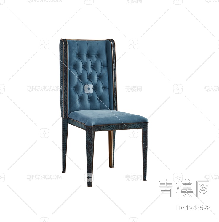 单体餐椅3D模型下载【ID:1948598】