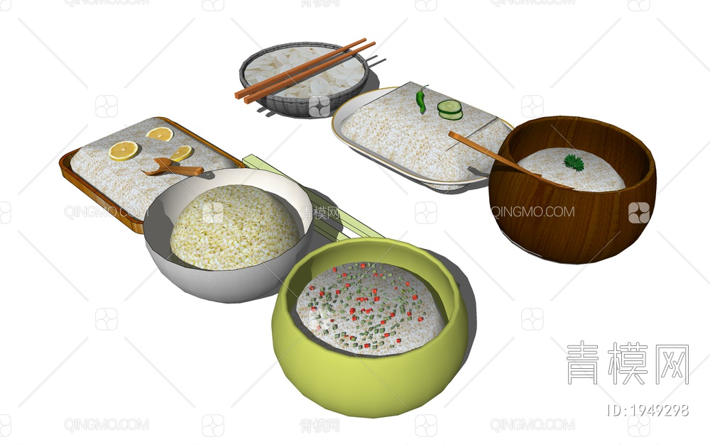 米饭食物SU模型下载【ID:1949298】