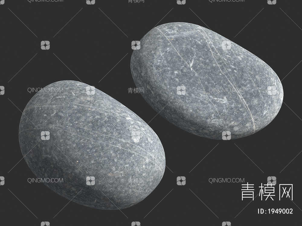 石头 岩石 鹅卵石3D模型下载【ID:1949002】