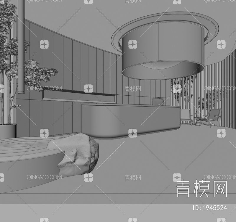 酒店大堂3D模型下载【ID:1945524】