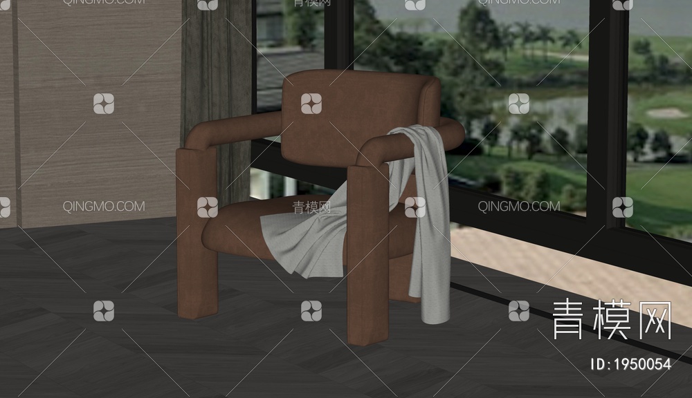 休闲椅 椅子SU模型下载【ID:1950054】