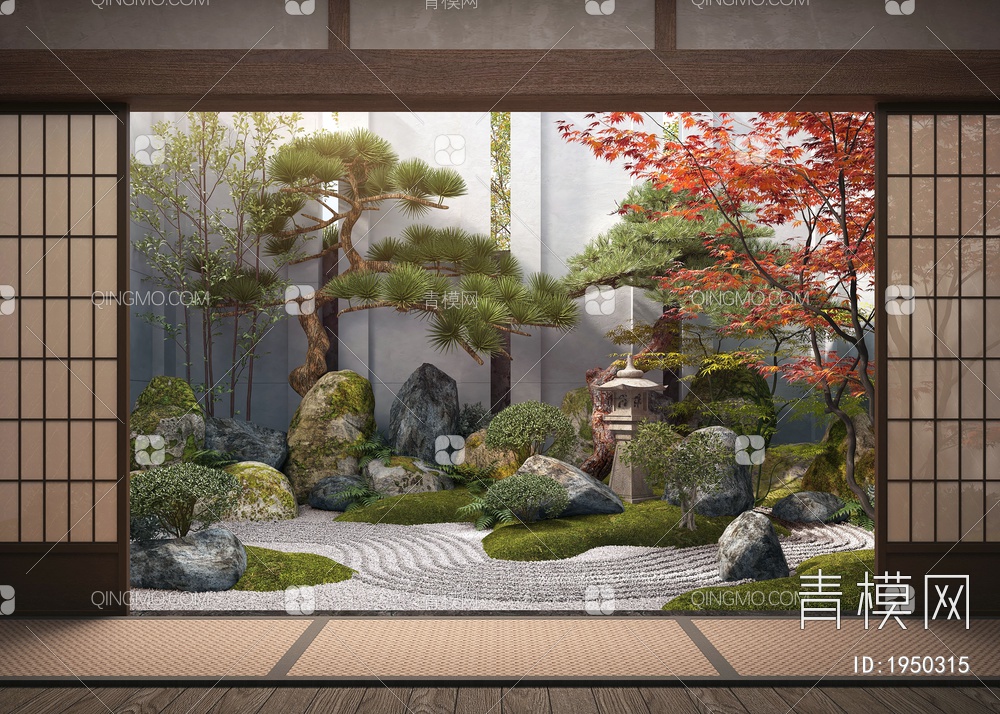 庭院景观3D模型下载【ID:1950315】