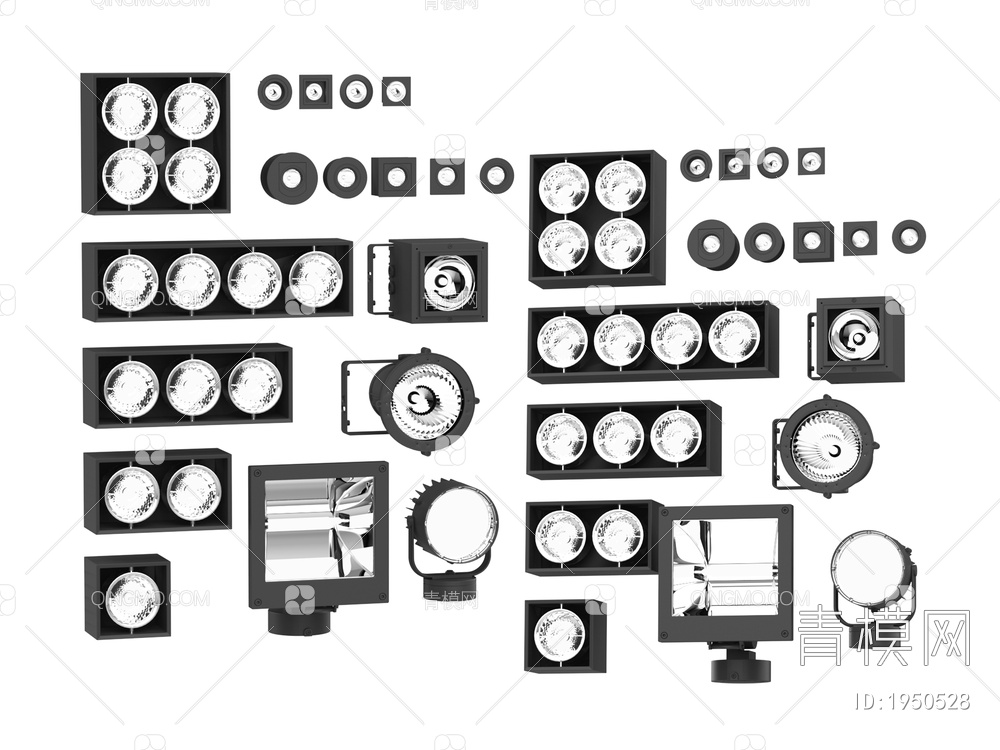 灯具 户外照明灯3D模型下载【ID:1950528】