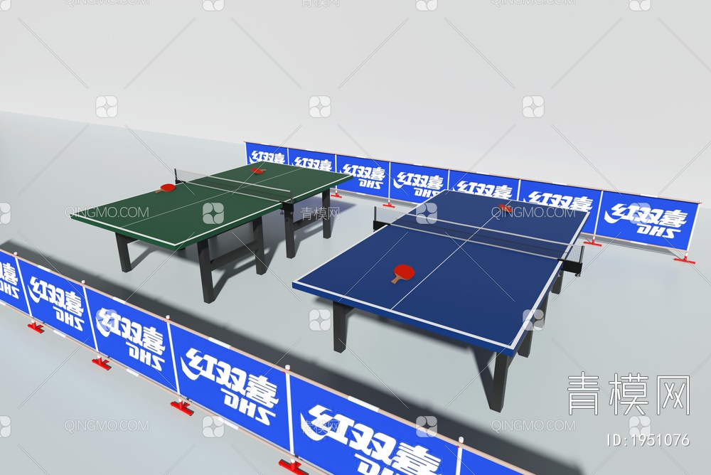 乒乓球桌3D模型下载【ID:1951076】