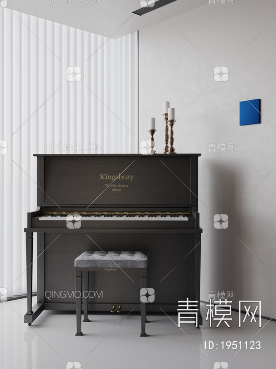 Kingsbury钢琴3D模型下载【ID:1951123】