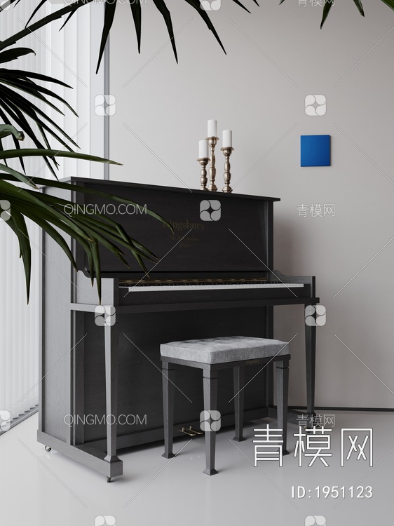 Kingsbury钢琴3D模型下载【ID:1951123】