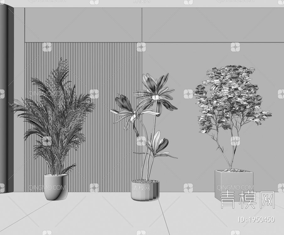盆栽 盆景 绿植 植物 花盆 绿植小3D模型下载【ID:1950450】