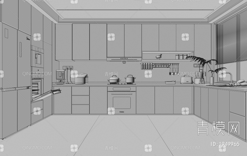 厨房3D模型下载【ID:1949965】