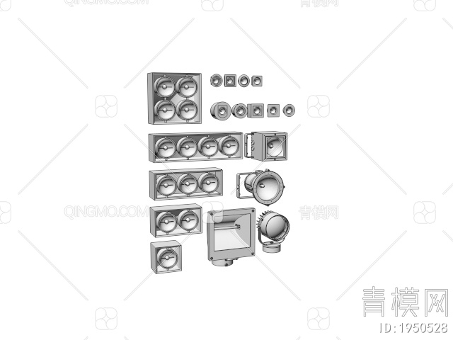 灯具 户外照明灯3D模型下载【ID:1950528】