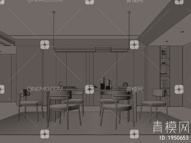 餐厅3D模型下载【ID:1950653】