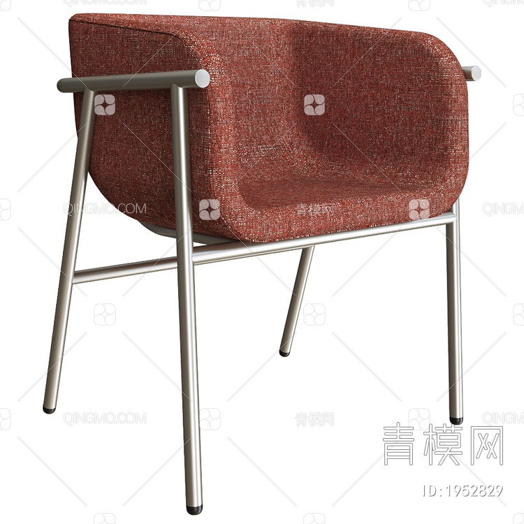 Armchair Flora休闲单椅3D模型下载【ID:1952829】