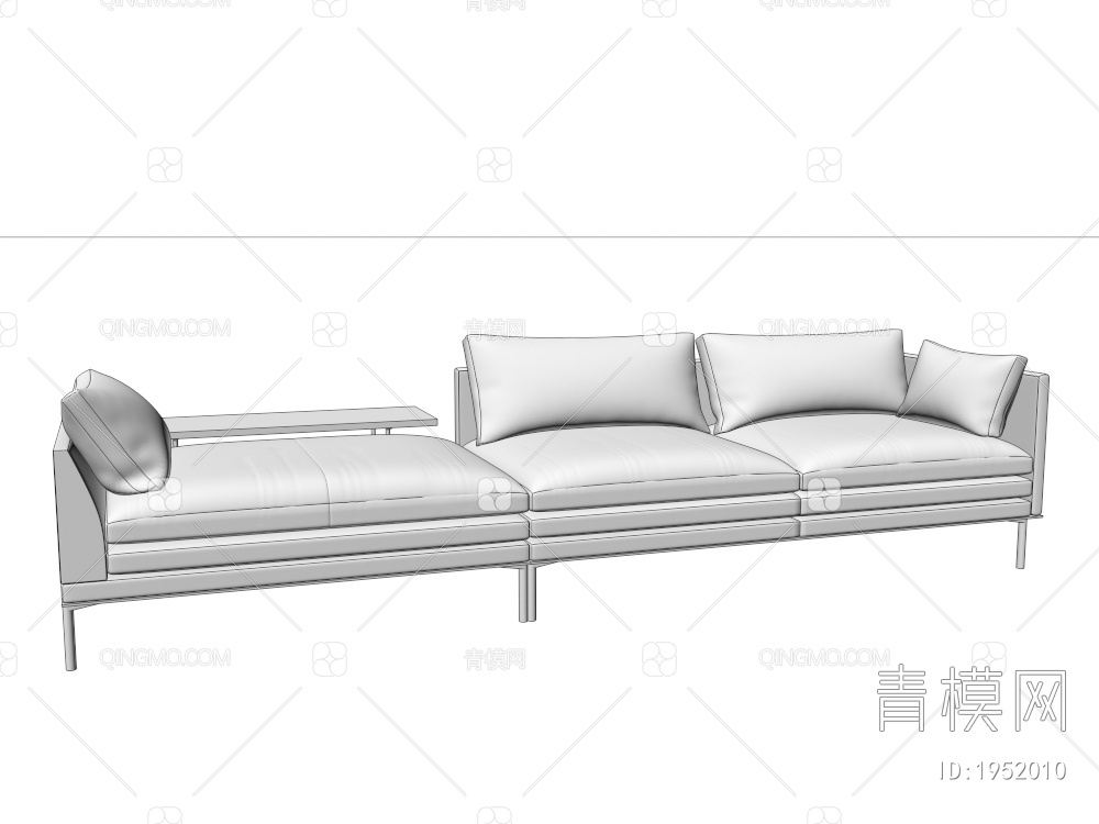 多人沙发3D模型下载【ID:1952010】
