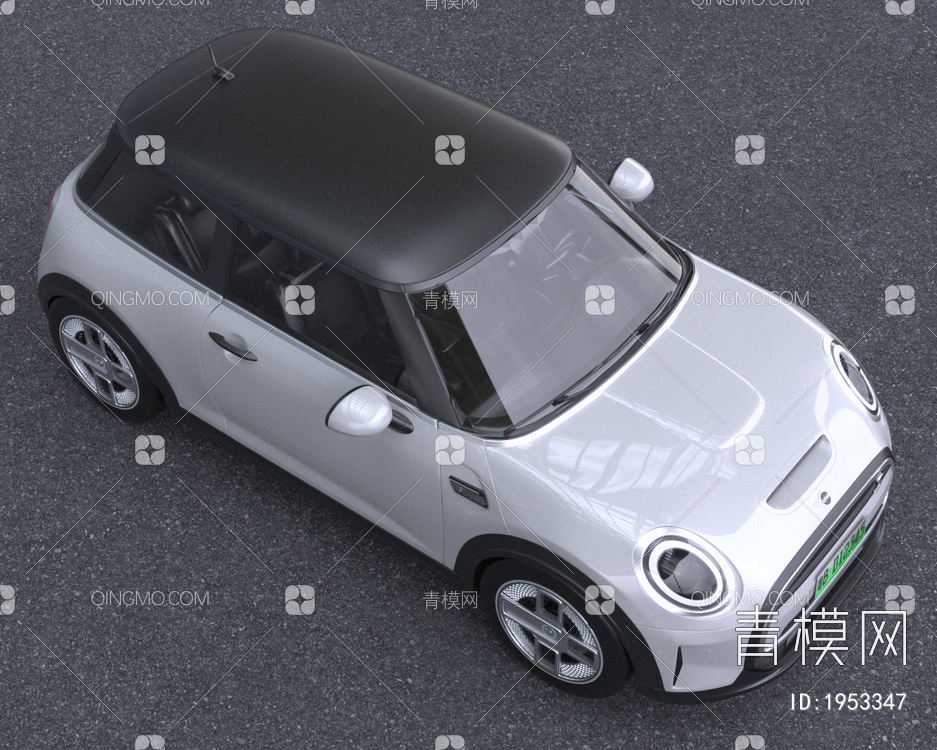 2023款迷你CooperSEElectric汽车低配版3D模型下载【ID:1953347】