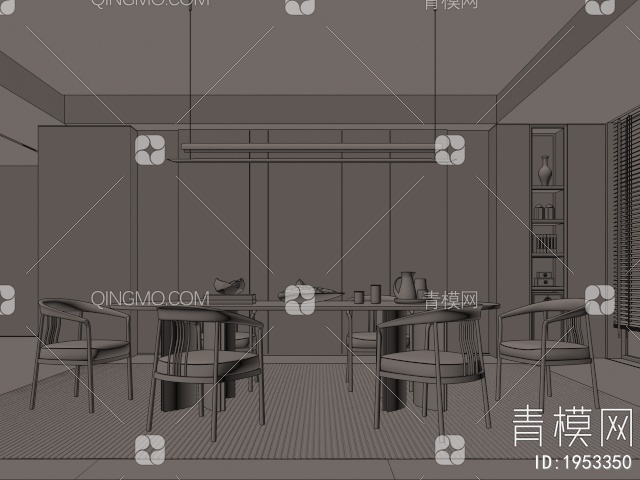 餐厅3D模型下载【ID:1953350】