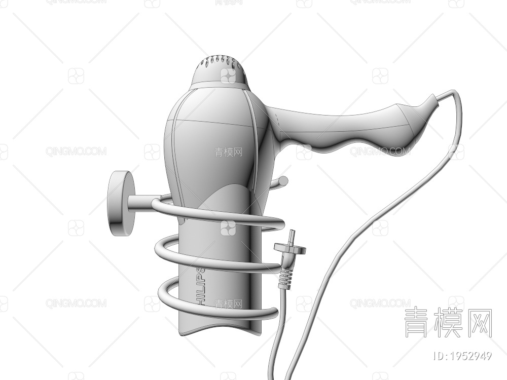 壁挂式吹风机3D模型下载【ID:1952949】