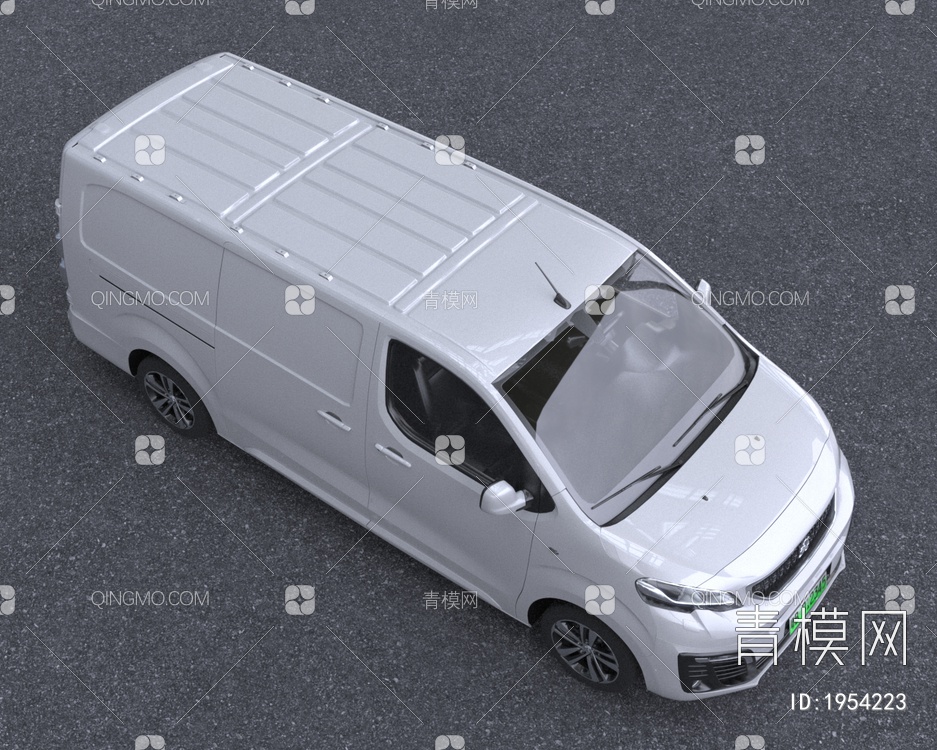 2022款标致Expert面包汽车低配版3D模型下载【ID:1954223】