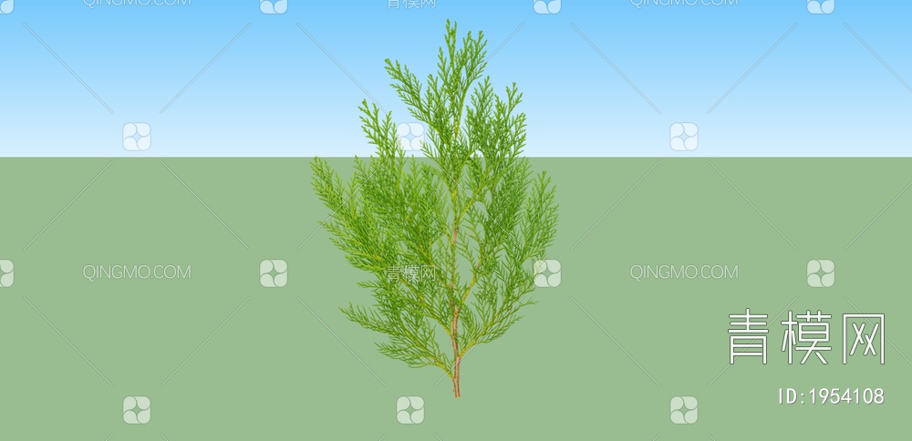 绿色植物 植物大树SU模型下载【ID:1954108】