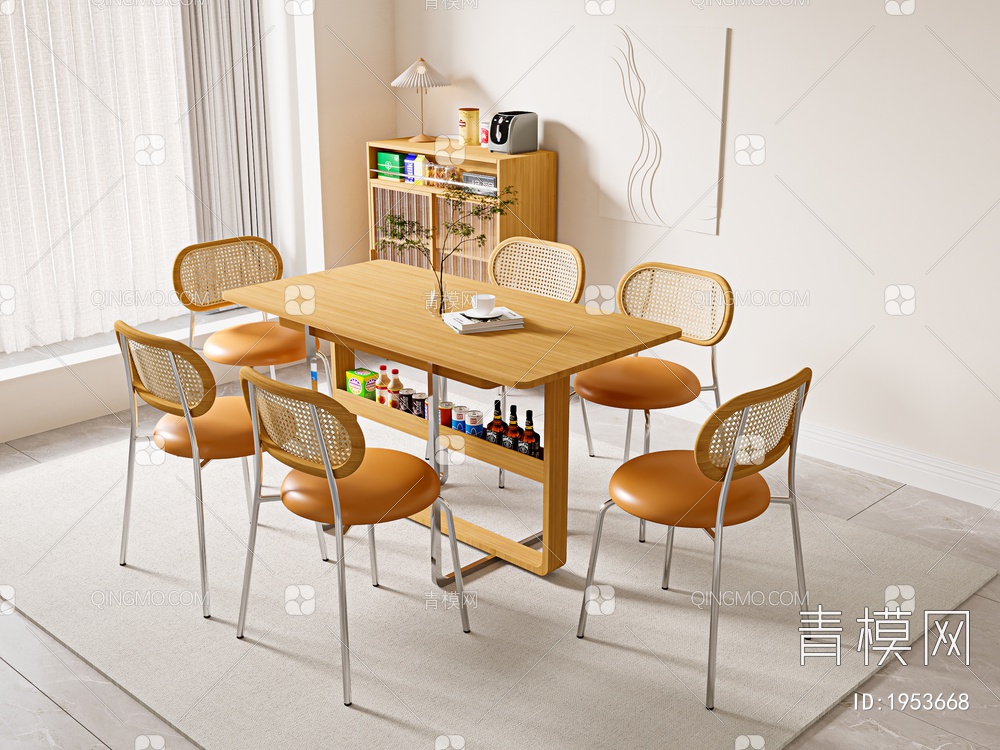 餐桌椅3D模型下载【ID:1953668】