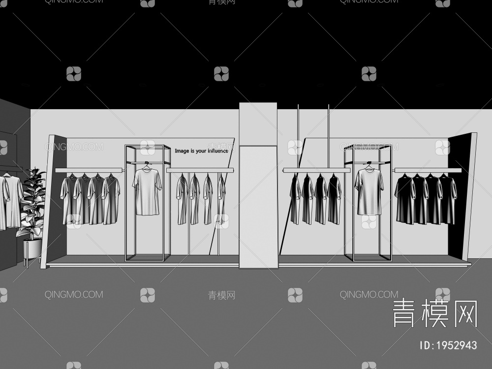 服装店3D模型下载【ID:1952943】
