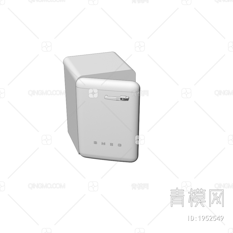 WMFABPK粉色滚筒洗衣机3D模型下载【ID:1952549】