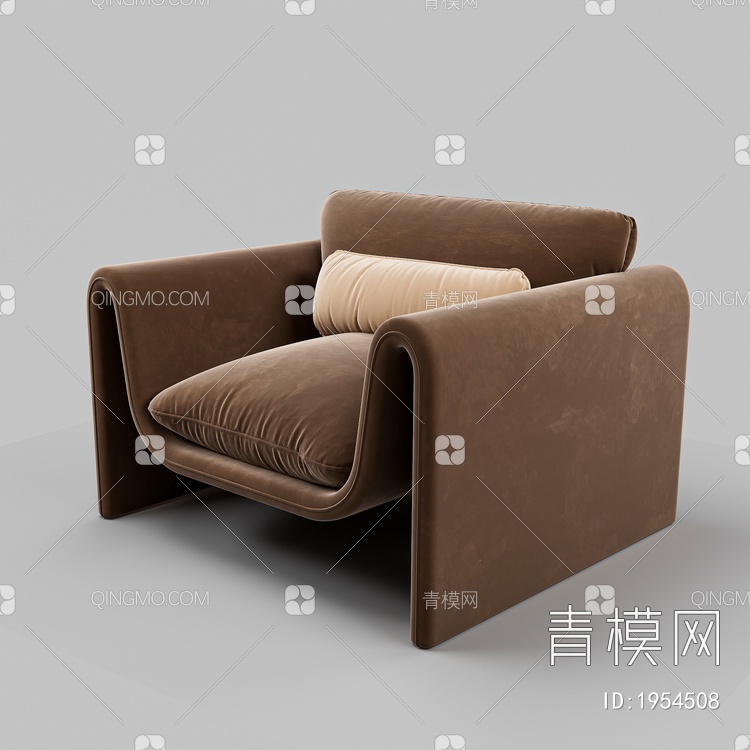 单人沙发3D模型下载【ID:1954508】